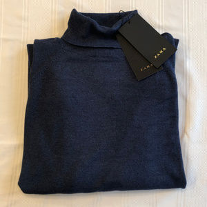 Zara Dark Blue Turtleneck Sweater
